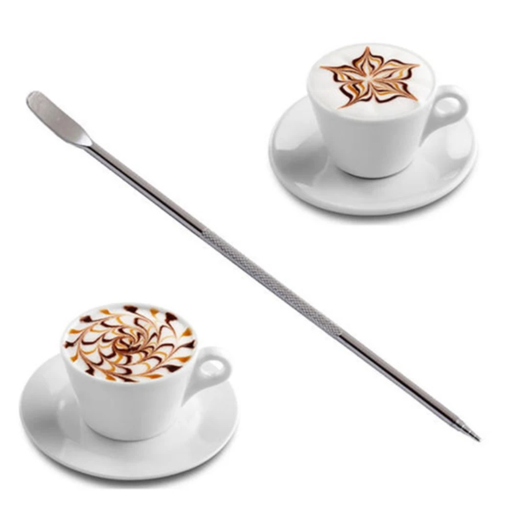 Stainless Steel Fancy Latte Coffee Hook Flower Carve Stick Pull Flower Needle Coffee Latte Decorate Art Pen
Stainless Steel Fancy Latte Coffee Hook Flower Carve Stick Pull Flower Needle Coffee Latte Decorate Art Pen