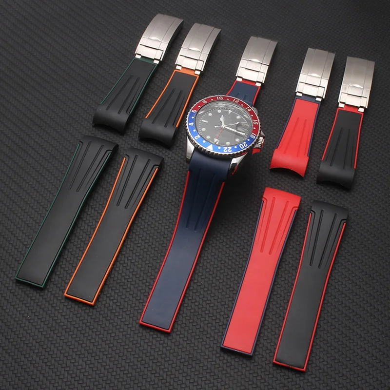Shengmeirui силиконовый резиновый ремешок для подводника GMT-Master II Дайвинг спортивные