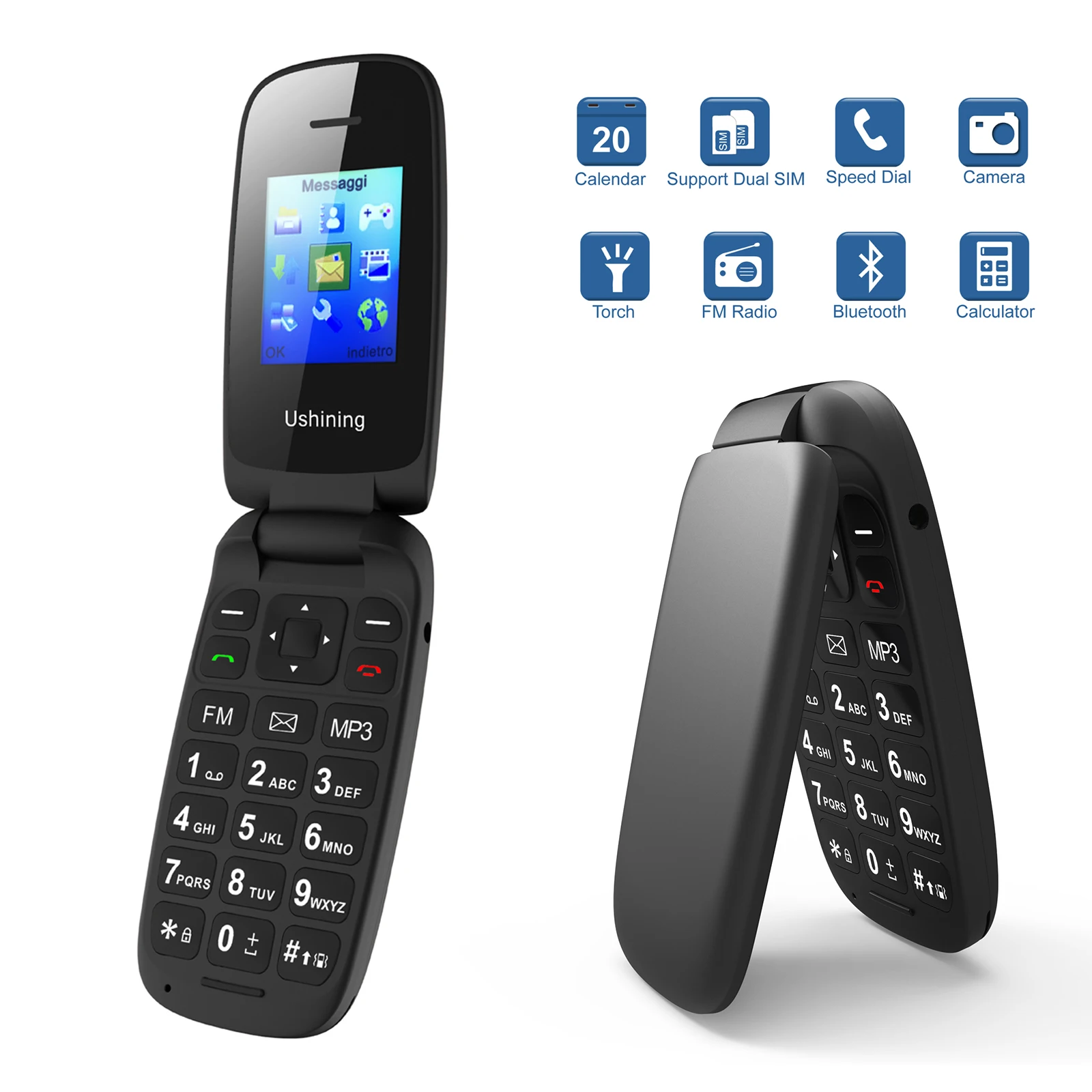 2G GSM Flip Mobile Phones for Elderly,Sim Free Mobile Phones Unlocked,Pay As You Go Basic Mobile Phone
2G GSM Flip Mobile Phones for Elderly,Sim Free Mobile Phones Unlocked,Pay As You Go Basic Mobile Phone