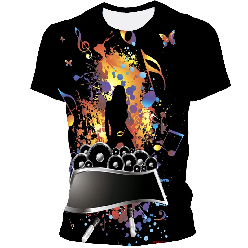 Men's Cool Guitar Colorful 3D Printing Fashion Musical Instrument DJ Music Short Sleeve Punk T-shirt Casual Style Top
Men's Cool Guitar Colorful 3D Printing Fashion Musical Instrument DJ Music Short Sleeve Punk T-shirt Casual Style Top