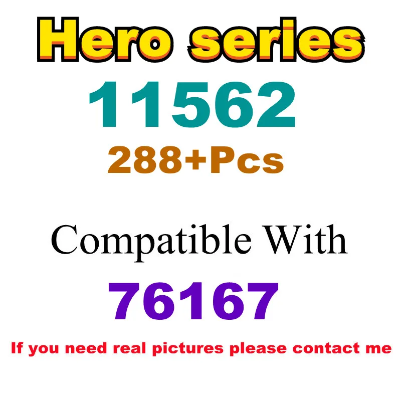 288Pcs 11562 Building Block Toy Hero Series 76167 Assembled Building Blocks Children's Toy Gifts
288Pcs 11562 Building Block Toy Hero Series 76167 Assembled Building Blocks Children's Toy Gifts
