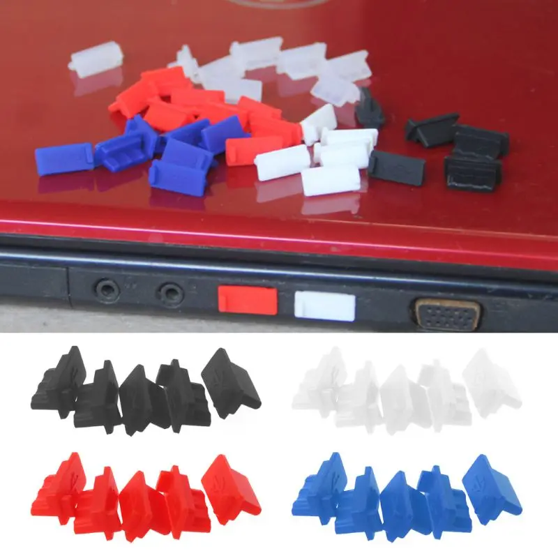 5PCS USB Dust Plug Charger Port Cover Cap Female Jack Interface Universal Silicone Dustproof Protector Tablet PC Notebook Laptop | Мобильные