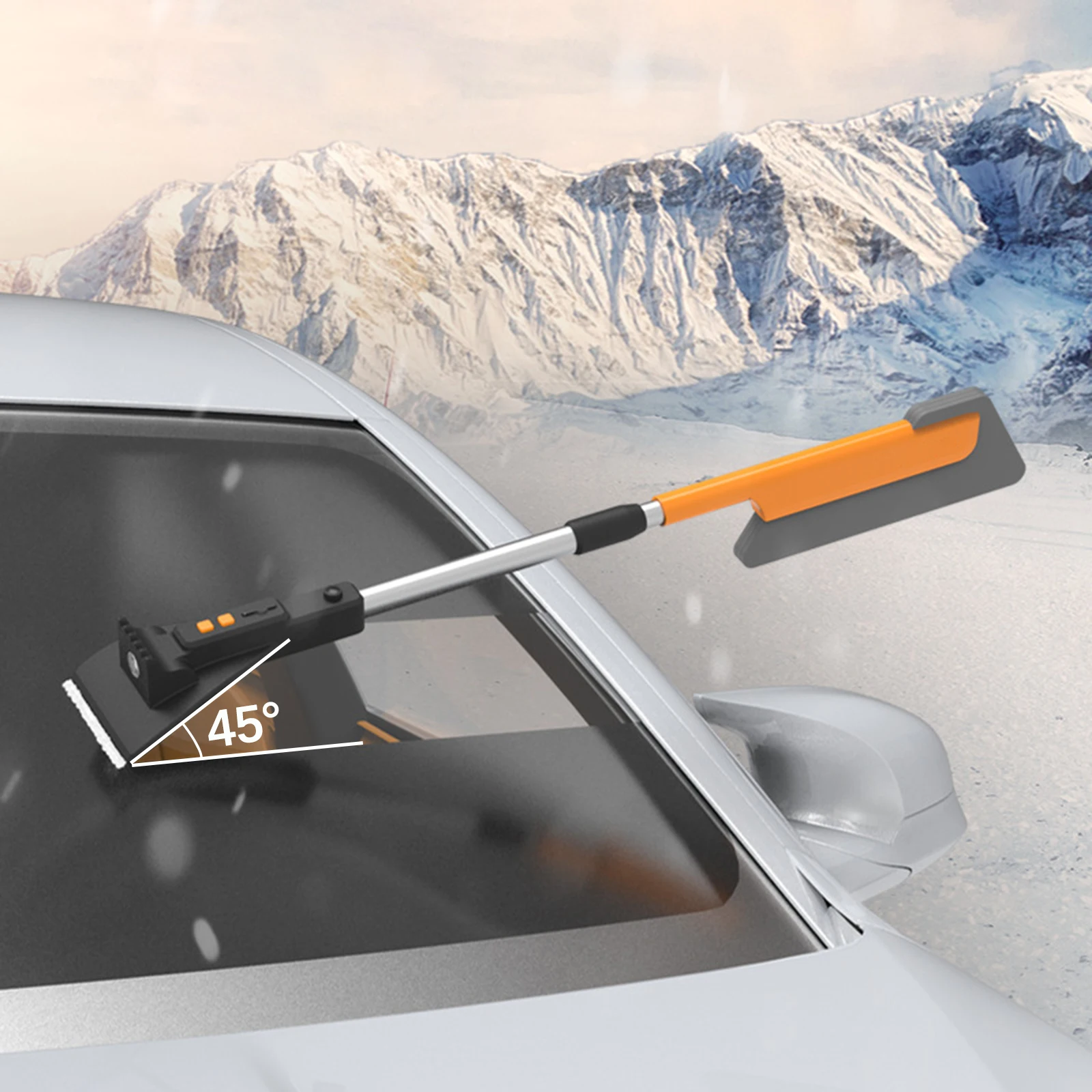 Tools Retractable Snow Shovel Without Light Multifunctional Ice Scraper Durable Portable Detachable Auto Parts
Tools Retractable Snow Shovel Without Light Multifunctional Ice Scraper Durable Portable Detachable Auto Parts