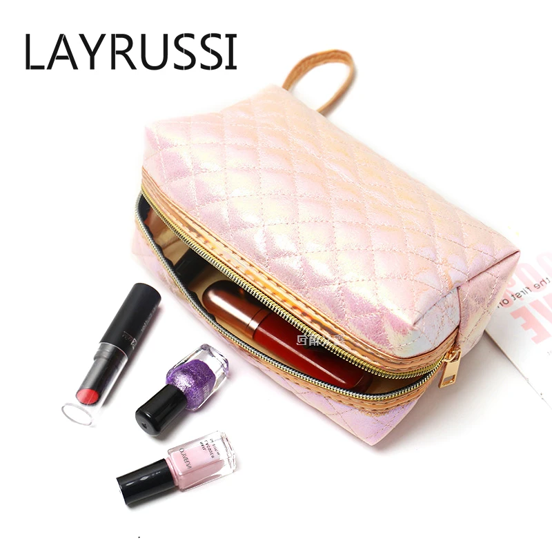 LAYRUSSI Women Laser Cosmetic Bag Waterproof Travel Organizer Makeup Bag Girl Beauty Make Up Storage Pouch Toiletry Wash Bags
LAYRUSSI Women Laser Cosmetic Bag Waterproof Travel Organizer Makeup Bag Girl Beauty Make Up Storage Pouch Toiletry Wash Bags