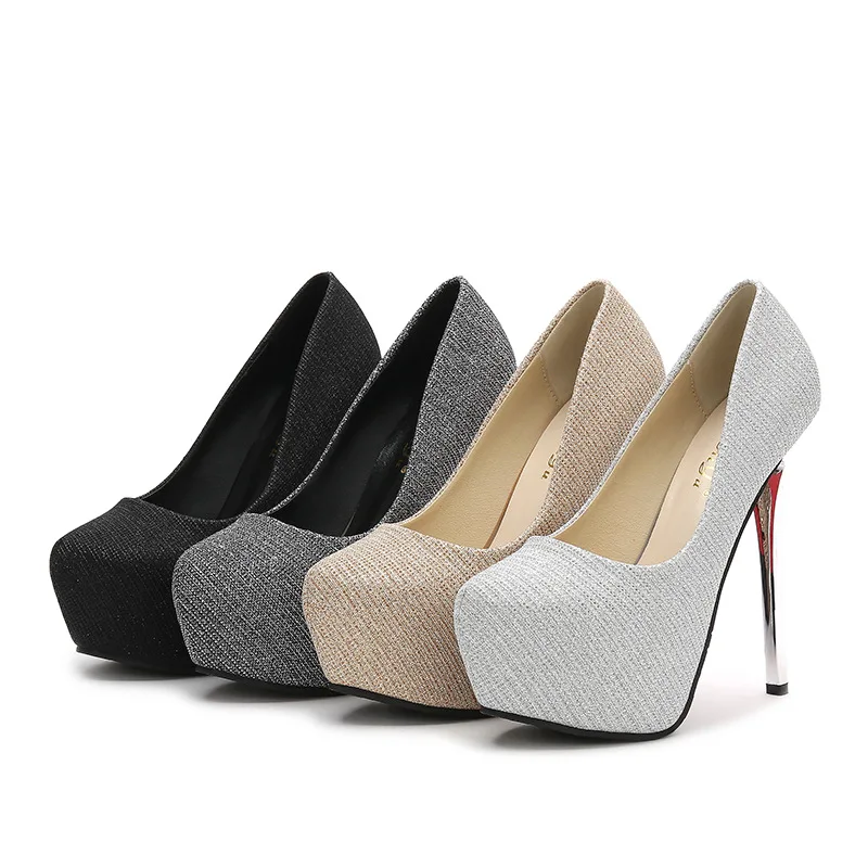 Firowe Women BlingBling Shiny Fabric Round Toe Thin Heels Slip-On ladies dress shoes platform heels Shoe
Firowe Women BlingBling Shiny Fabric Round Toe Thin Heels Slip-On ladies dress shoes platform heels Shoe