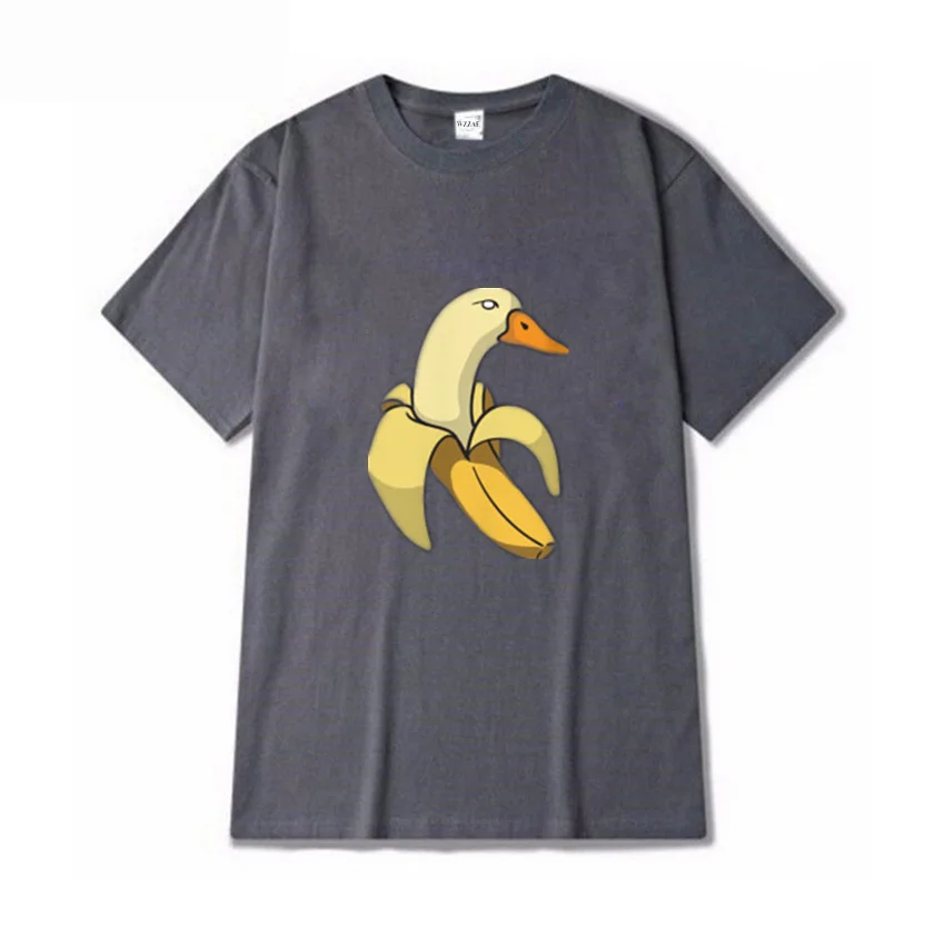Men's summer black large T-shirt duck banana fashion printing. 100% cotton street fashion round-neck short-sleeved T-shirt shirt
Men's summer black large T-shirt duck banana fashion printing. 100% cotton street fashion round-neck short-sleeved T-shirt shirt