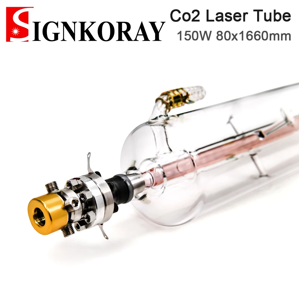 SignKoray 150W Co2 Стекло лазерная трубка отрицательного высокого Давление Одиночная