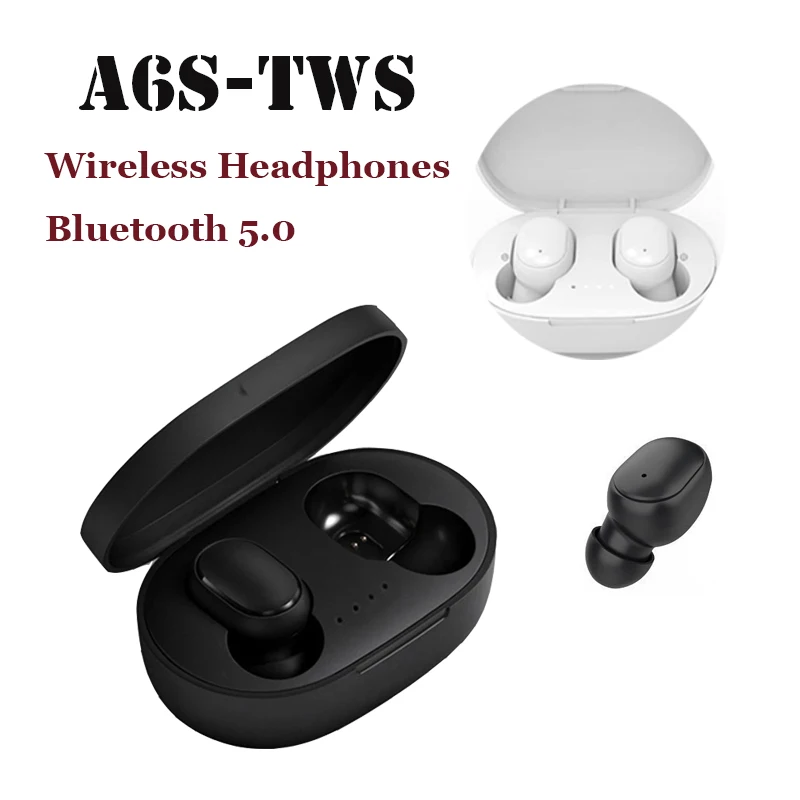 TWS A6S Plus Wireless Headsets Earphones Stereo Headphones Sport Noise Cancelling Mini Earbuds for All Smart Phone
TWS A6S Plus Wireless Headsets Earphones Stereo Headphones Sport Noise Cancelling Mini Earbuds for All Smart Phone