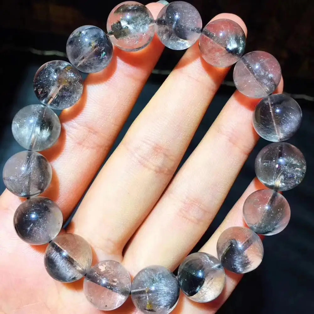 12mm Genuine Natural Brookite Platinum Silver Rutilated Quartz Bracelet Crystal Gemstone Round Beads Woman Man Gift AAAAA
12mm Genuine Natural Brookite Platinum Silver Rutilated Quartz Bracelet Crystal Gemstone Round Beads Woman Man Gift AAAAA