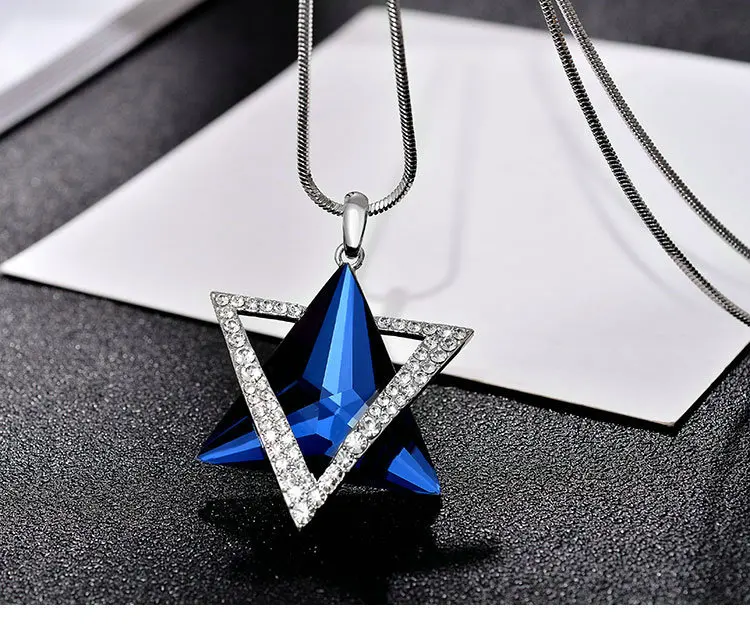 New Personalized Creative Six-star Custom Jewelry LongNecklace for Women Female Necklace Pendant Love Best Friends Gift | Украшения и