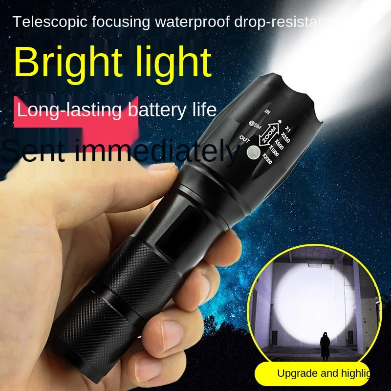 

LED Flashlight Ultra Bright Torch T6/L2 Outdoors Waterproof Zoomable Rechargeable 18650 Battery Flashlights Hiking Camping Light