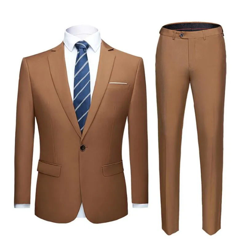 Men 2 Pieces Suits Sets 2020 Mens Business Uniform Office Suit Wedding Groom Tuexdo Slim Fit Single Button Casual Formal Dress
Men 2 Pieces Suits Sets 2020 Mens Business Uniform Office Suit Wedding Groom Tuexdo Slim Fit Single Button Casual Formal Dress
