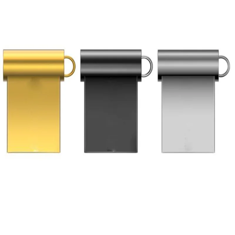100% реальная емкость USB флеш-накопители 64 Гб 128 ГБ мини usb 8 16 32 металлическая ручка