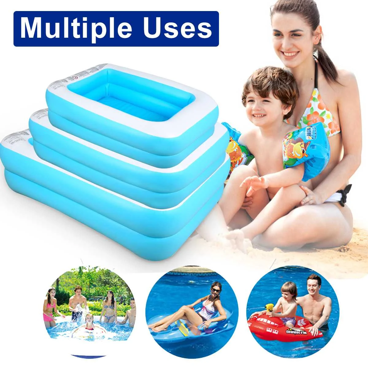 1.1m/1.3m/ 1.5m Inflatable Swimming Pool Adults Kids Pool Bathing Tub Outdoor Indoor Bathtub Water Pool Products
1.1m/1.3m/ 1.5m Inflatable Swimming Pool Adults Kids Pool Bathing Tub Outdoor Indoor Bathtub Water Pool Products
