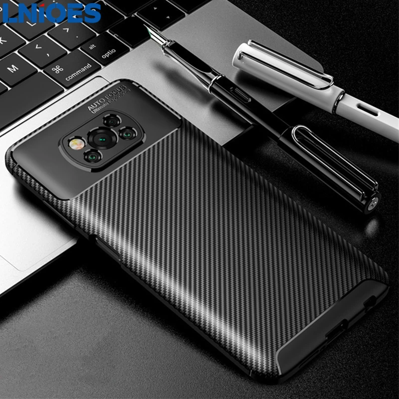 for POCO X3 Pro Case Carbon Fiber Skin Hybrid X3 Shockproof Protection Silicone Soft Case Cover for Xiaomi POCO X3 NFC Case
for POCO X3 Pro Case Carbon Fiber Skin Hybrid X3 Shockproof Protection Silicone Soft Case Cover for Xiaomi POCO X3 NFC Case