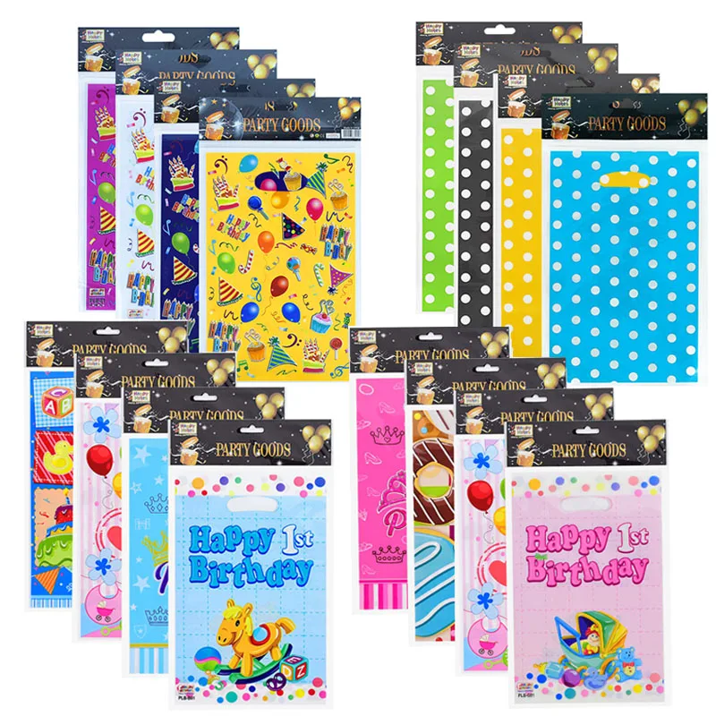 10/20Pcs Plastic Gift Bags Dot Happy Birthday Candy Bag For Wedding Kids 1st Birthday Party Gifts Pakcing Decor Shopping Pouch
10/20Pcs Plastic Gift Bags Dot Happy Birthday Candy Bag For Wedding Kids 1st Birthday Party Gifts Pakcing Decor Shopping Pouch