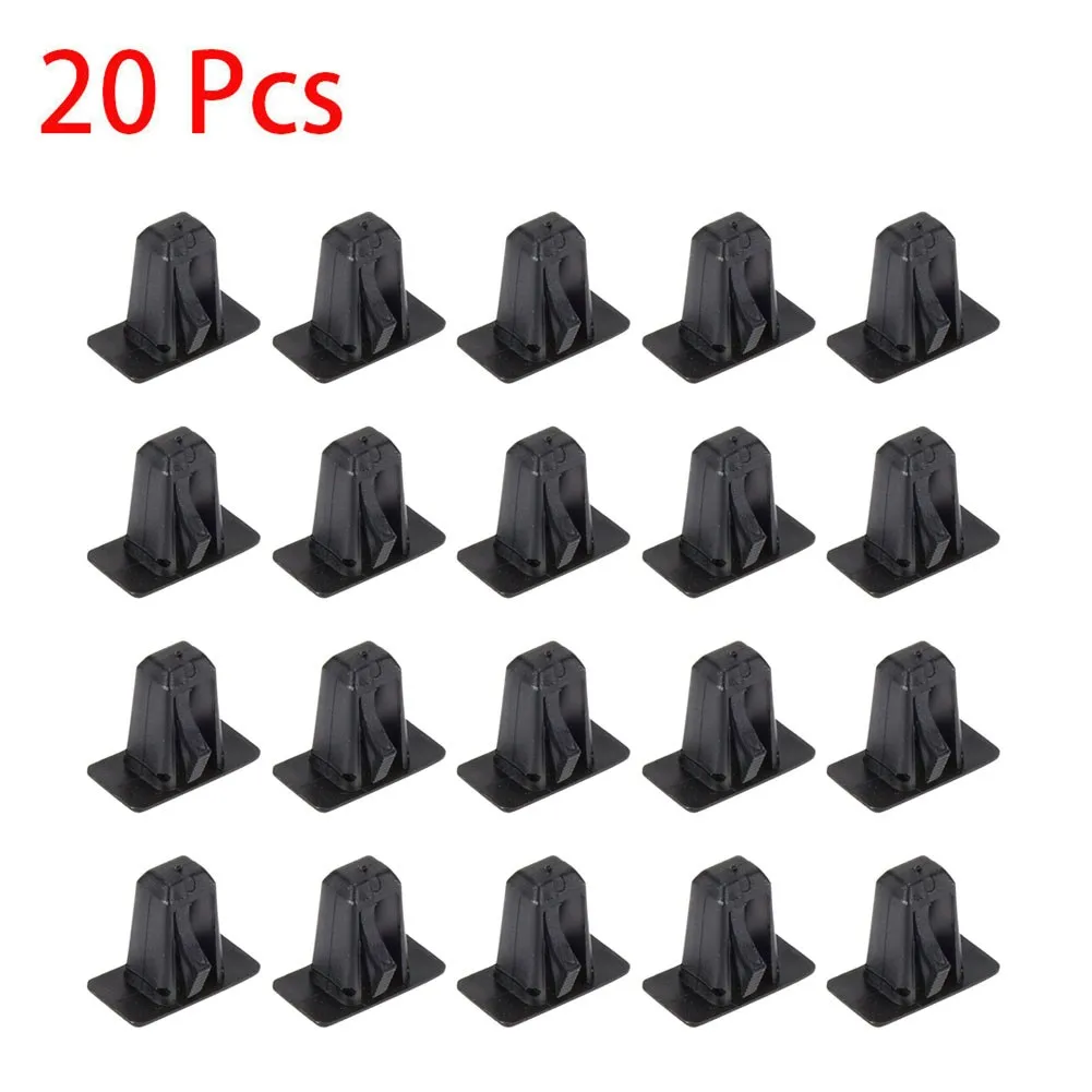 

20Pcs Car Rocker Panel Clip Accessories Black Nylon Fit For Chrysler Jeep Grand Cherokee 1999 - On 5FR56DX9 For Car Clips Tools