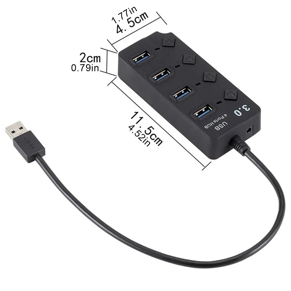 4-port HUB with key switch hub usb3.0 splitter mini Support hot-swap PC and Electronic Parts For Macbook Laptop PC Tablet
4-port HUB with key switch hub usb3.0 splitter mini Support hot-swap PC and Electronic Parts For Macbook Laptop PC Tablet