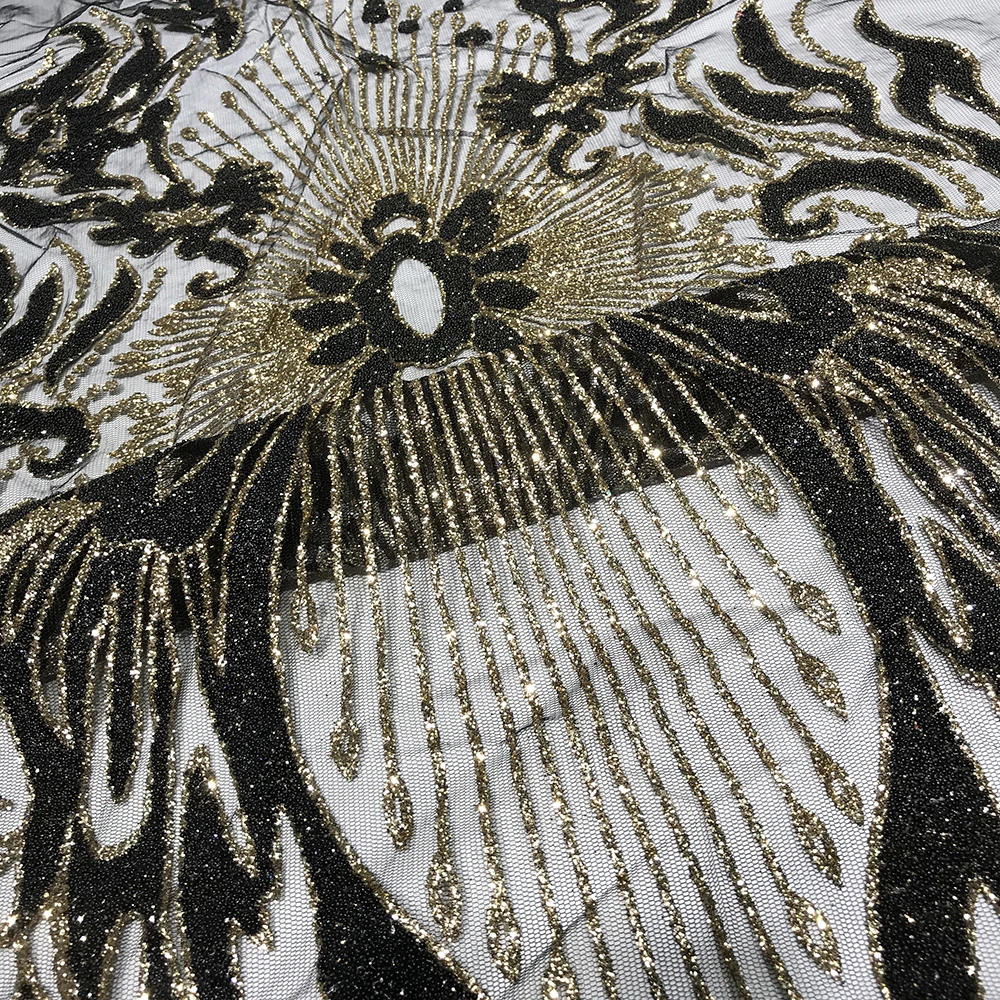 Белый/серебристый/красный/черный цвет, Женская Роскошная качественная кружевная ткань из бисера, блестящая сетка, тюль, материал для шитья ... 
Белый/серебристый/красный/черный цвет, Женская Роскошная качественная кружевная ткань из бисера, блестящая сетка, тюль, материал для шитья ...