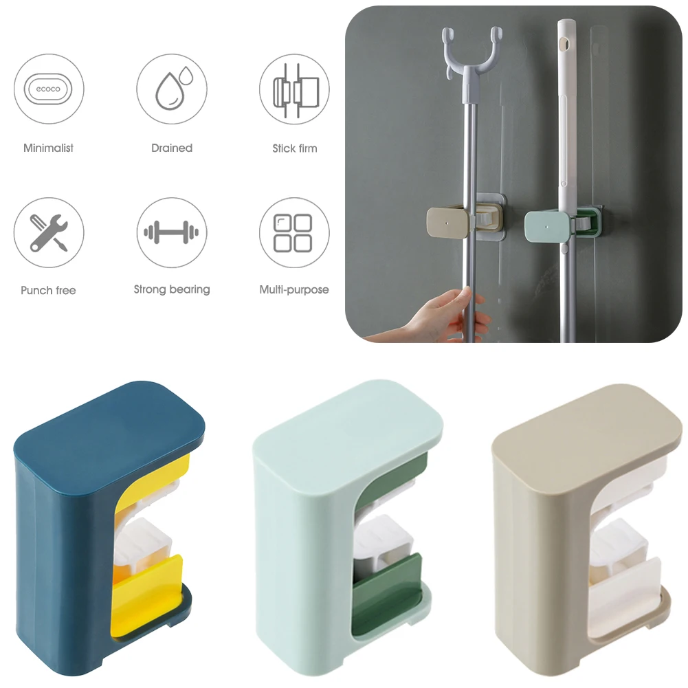 Wall Mounted Mop Broom Holder Self Adhesive Broom Hanger Anti-Slip No drilling Mop Rack Home Storage Organizer Home Accessories
Wall Mounted Mop Broom Holder Self Adhesive Broom Hanger Anti-Slip No drilling Mop Rack Home Storage Organizer Home Accessories