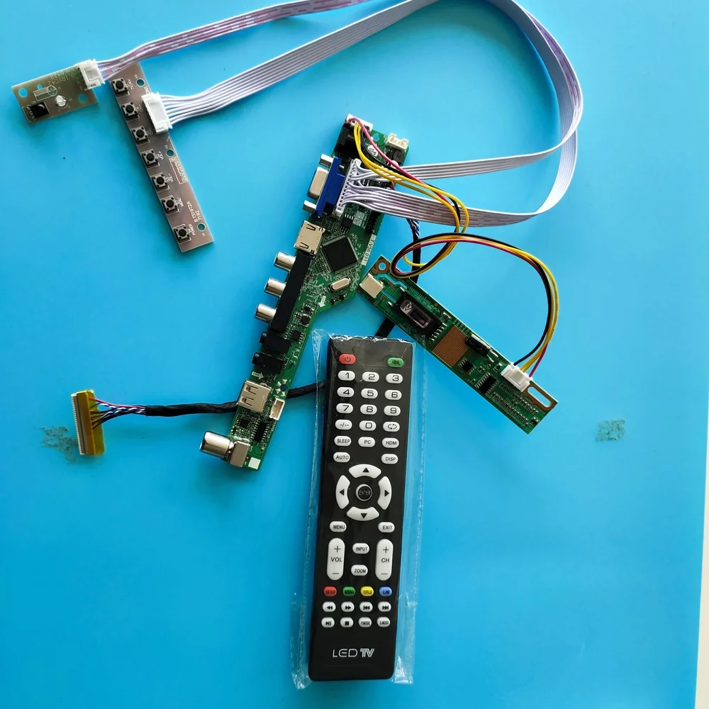 Kit For LP154WU1 VGA Screen Audio Remote LVDS Controller Board HDMI 1920x1200 USB LCD LED AV TV Panel Display monitor 15.4"
Kit For LP154WU1 VGA Screen Audio Remote LVDS Controller Board HDMI 1920x1200 USB LCD LED AV TV Panel Display monitor 15.4"