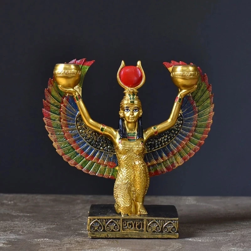 Isis Goddess Statue Egyptian Mythology Souvenirs God Character Statue Art Candlestick Creative Resin Crafts Home Decoration
Isis Goddess Statue Egyptian Mythology Souvenirs God Character Statue Art Candlestick Creative Resin Crafts Home Decoration
