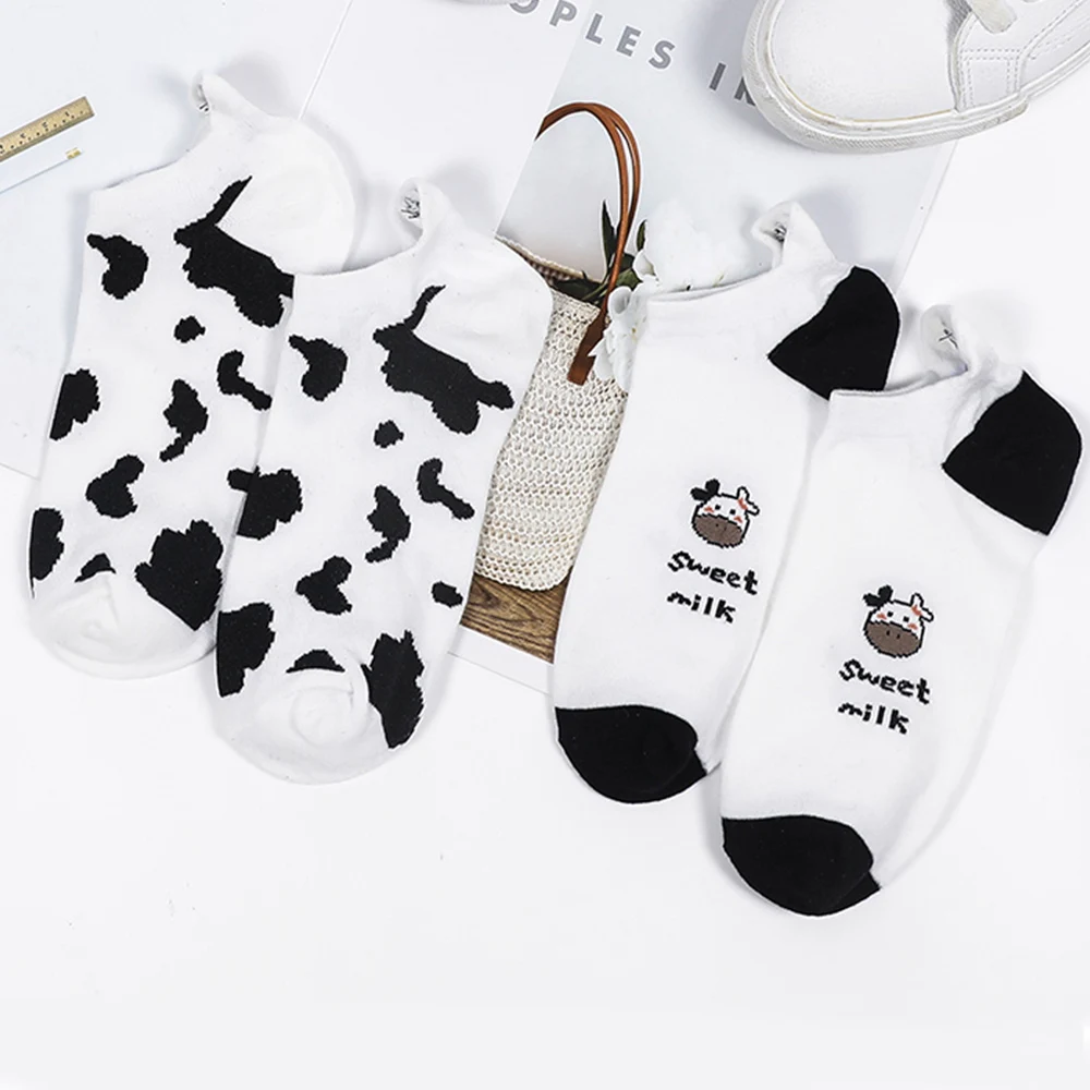1 Pairs Socks Woman Ankle Girls Cotton Novelty Women Fashion Black and White Cow Casual Sock Autumn Breathable Sweaty
1 Pairs Socks Woman Ankle Girls Cotton Novelty Women Fashion Black and White Cow Casual Sock Autumn Breathable Sweaty
