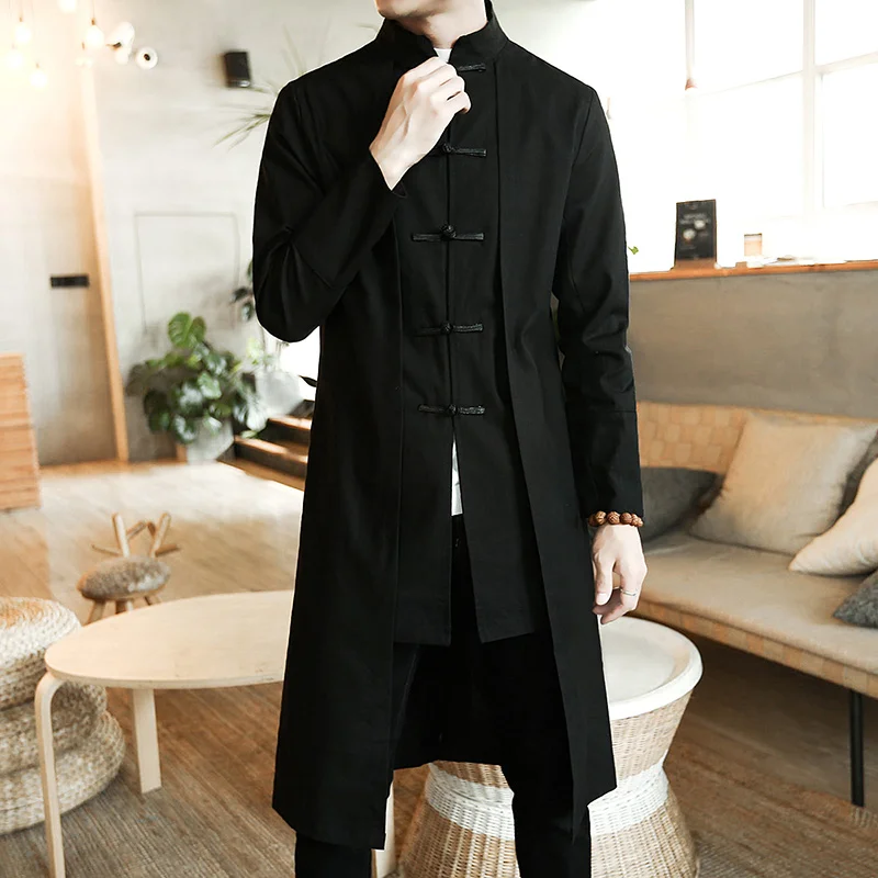 Men Loose Vintage Cotton Linen Trench Coat Men Fake two Pieces Cardigan Kimono Coat Male Long Chinese Style Black Windbreaker
Men Loose Vintage Cotton Linen Trench Coat Men Fake two Pieces Cardigan Kimono Coat Male Long Chinese Style Black Windbreaker