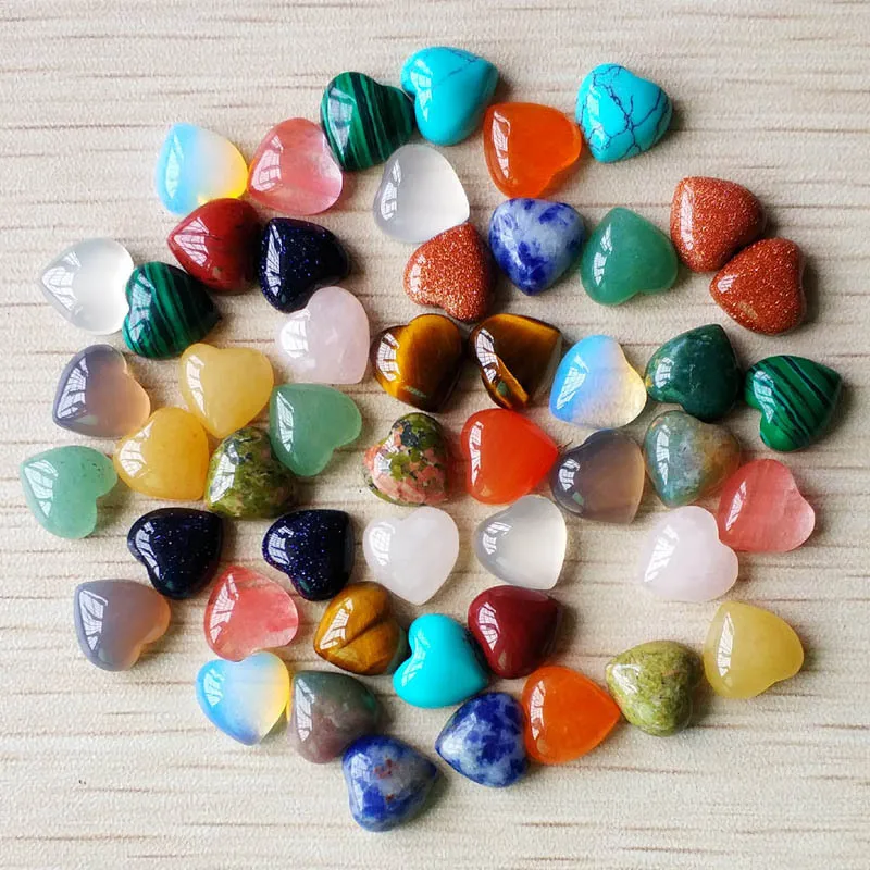 Natural Crystal 10mm Heart Opal Rose Quartz Tiger Eye Stone Cabochons Flat Back for Ring Earring Necklace Making Jewelry
Natural Crystal 10mm Heart Opal Rose Quartz Tiger Eye Stone Cabochons Flat Back for Ring Earring Necklace Making Jewelry