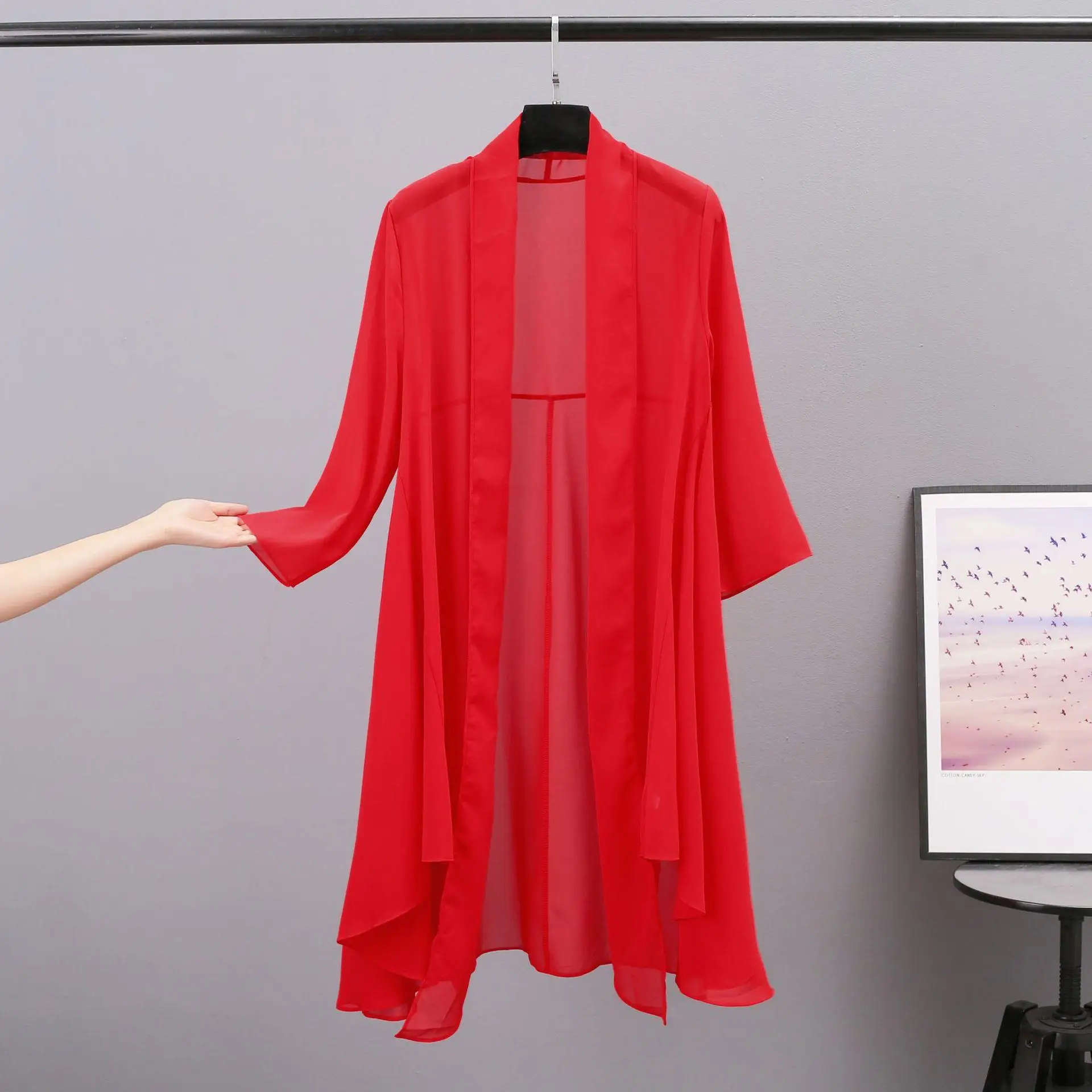 CACNCUT 6XL 7XL Women Summer Long Chiffon Blouse Plus Size Casual Loose Beach Tops 5XL Large Size Sun-Protective Cardigan Blouse
CACNCUT 6XL 7XL Women Summer Long Chiffon Blouse Plus Size Casual Loose Beach Tops 5XL Large Size Sun-Protective Cardigan Blouse