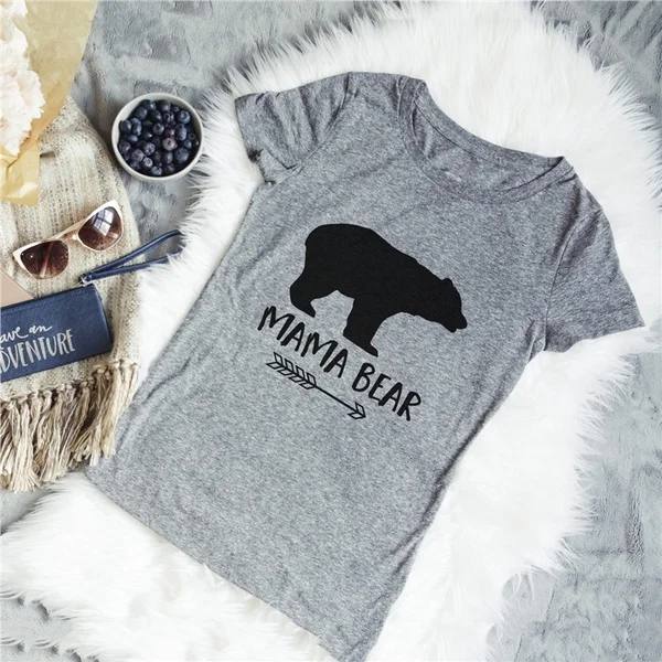 Mama Bear Shirt Mother's Day Gift T-Shirt Mama Bear Letter Print Women T-Shirts Casual Cotton Funny T-shirt
Mama Bear Shirt Mother's Day Gift T-Shirt Mama Bear Letter Print Women T-Shirts Casual Cotton Funny T-shirt