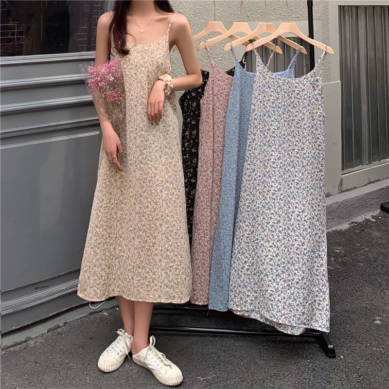 Real Photo 2021 Summer Versatile Floral Suspender Dress A-Line Skirt Loose Sleeve Length Skirt
Real Photo 2021 Summer Versatile Floral Suspender Dress A-Line Skirt Loose Sleeve Length Skirt