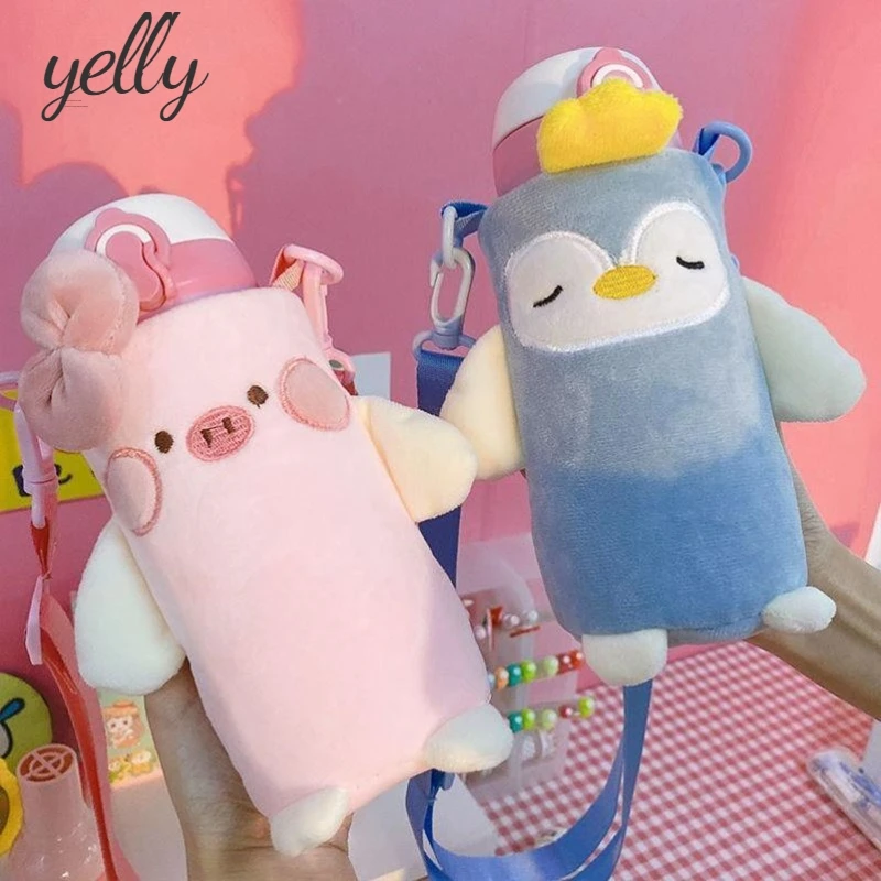 Cup Bag Children Thermos Cup Cover with Rope Cartoon Cute Adjustable Diagonal Bags Lovely Animal Plush Heat Insulation Covers
Cup Bag Children Thermos Cup Cover with Rope Cartoon Cute Adjustable Diagonal Bags Lovely Animal Plush Heat Insulation Covers