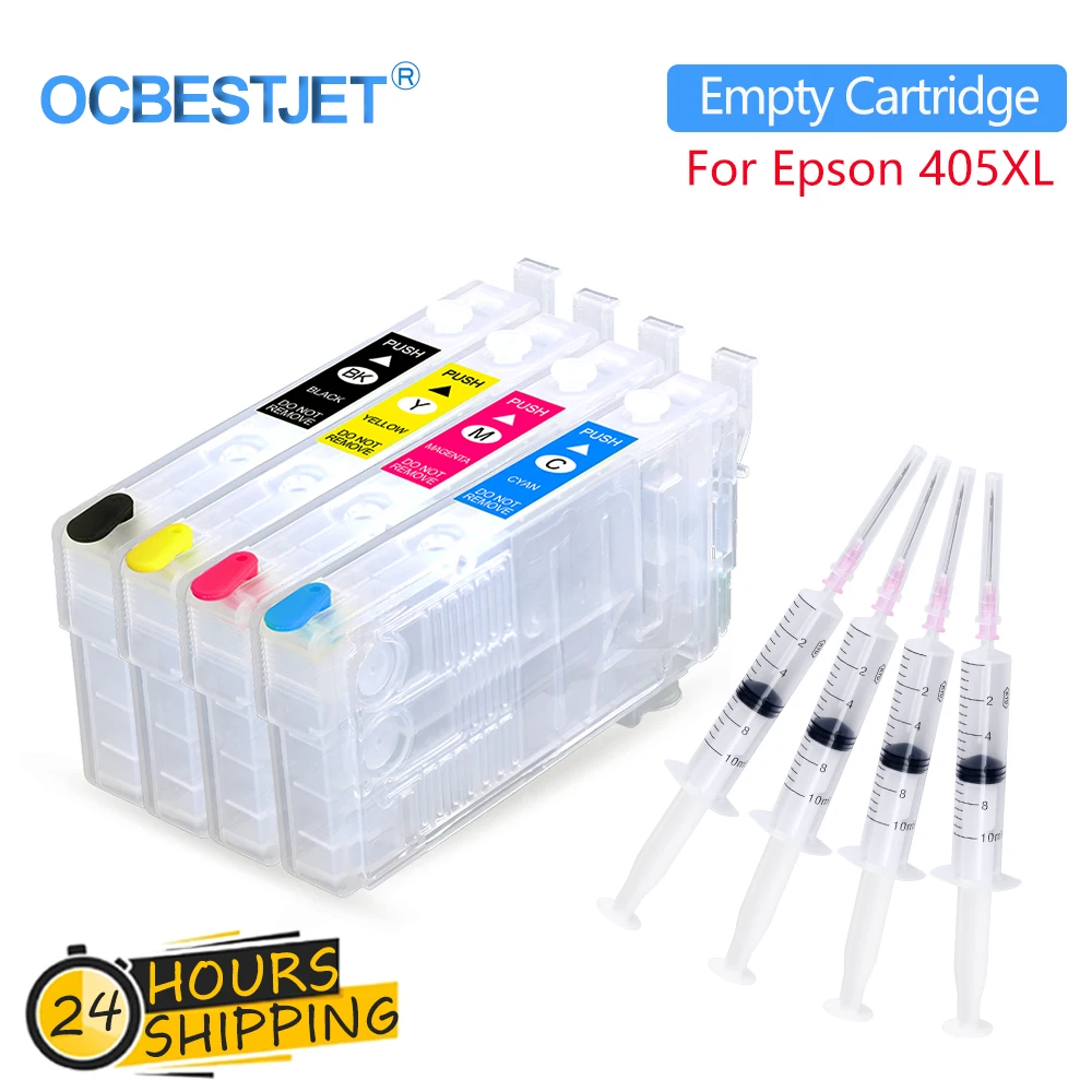 405XL T405XL Refill Ink Cartridge With One Time Chip For EPSON WF-3820 WF-4820 WF-4830 WF-7840 WF-7830 WF-7835 Use For Europe
405XL T405XL Refill Ink Cartridge With One Time Chip For EPSON WF-3820 WF-4820 WF-4830 WF-7840 WF-7830 WF-7835 Use For Europe