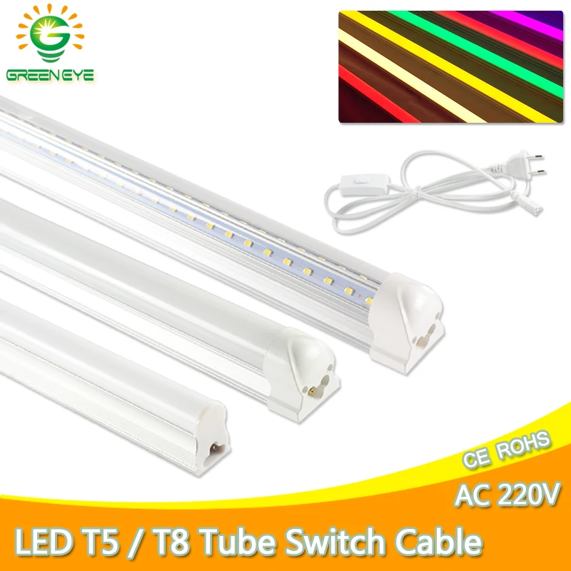 

LED Integrated Tube T5 T8 LED tube Lamp 6w 10W 20w AC110V 220V 240V 60cm 1FT 2FT Super Bright LED Fluorescent Lamp Ampoule