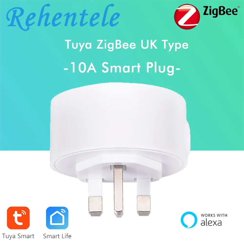 Смарт розетка Tuya ZigBee на 10 А с голосовым управлением и поддержкой Alexa|Умные