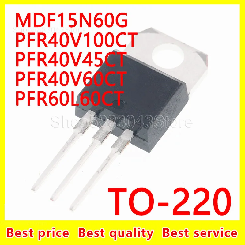 (10 шт.) 100% новый набор микросхем MDF15N60G PFR40V100CT PFR40V45CT PFR40V60CT PFR60L60CT TO-220
(10 шт.) 100% новый набор микросхем MDF15N60G PFR40V100CT PFR40V45CT PFR40V60CT PFR60L60CT TO-220