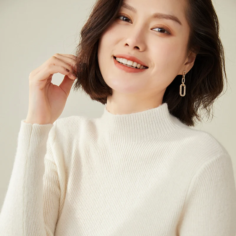 Women Pullover 100% Cashmere Turtleneck Sweaters Winter Warm High Elastic Soft Jumper Female Basic Tops Casual Knitted Sweater
Women Pullover 100% Cashmere Turtleneck Sweaters Winter Warm High Elastic Soft Jumper Female Basic Tops Casual Knitted Sweater