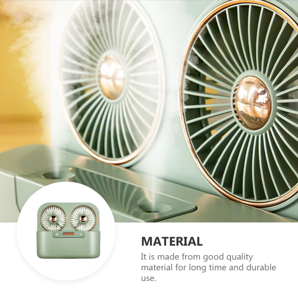1 Set Small Desktop Humidifier Fan Two-bladed Mist Spray Fan USB Charging Fan
1 Set Small Desktop Humidifier Fan Two-bladed Mist Spray Fan USB Charging Fan