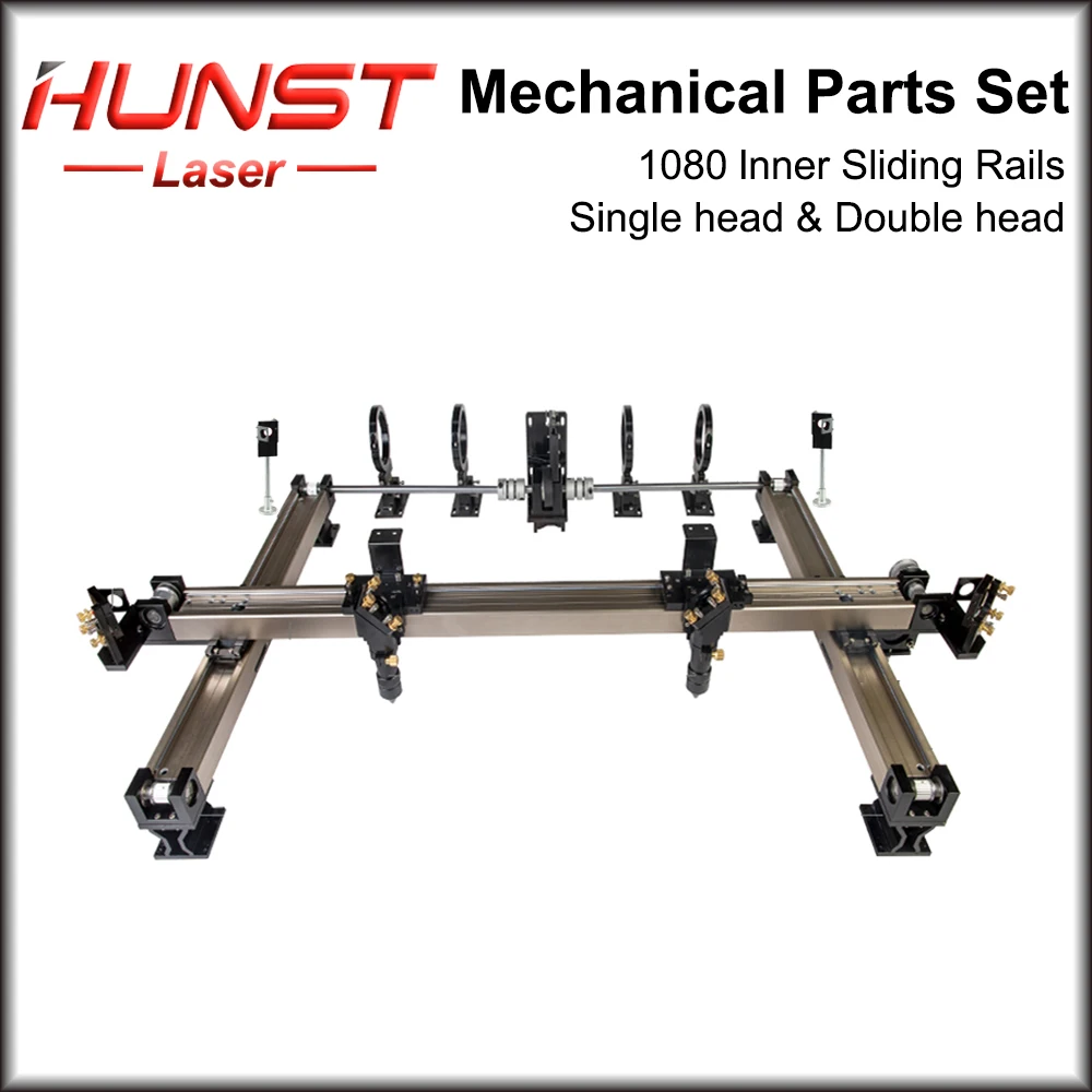 

Hunst набор механических деталей 1000*800 мм комплекты внутренних раздвижных рельсов запасные части для DIY 1080 CO2 Лазерная гравировальная режущая ...