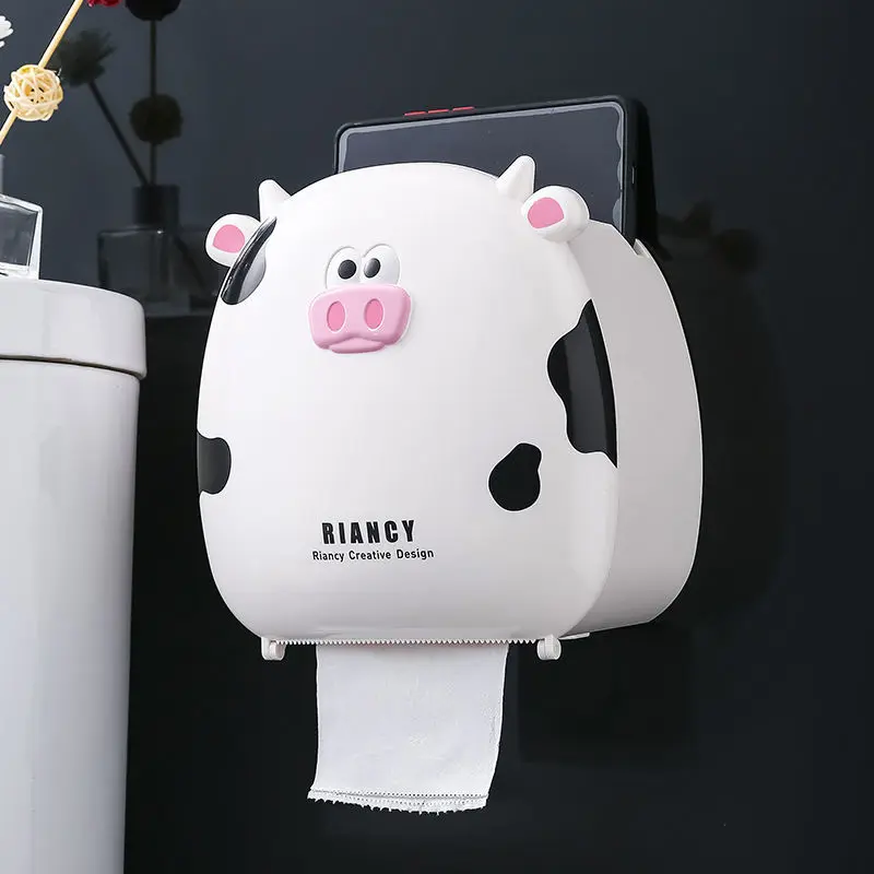 Creative Cute Toilet Paper Holder Rack Waterproof Wall-Mounted Toilet Tissue Box Roll Paper Storage Box Bathroom Accessories
Creative Cute Toilet Paper Holder Rack Waterproof Wall-Mounted Toilet Tissue Box Roll Paper Storage Box Bathroom Accessories