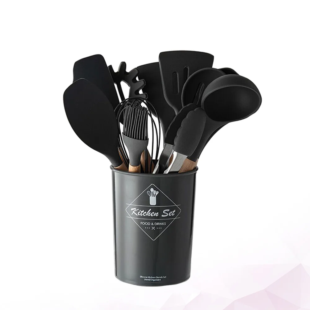 11PCS Wooden Handle Non-Stick Pan Spatula and Spoon Set Cooking Tools Kitchen Supplies )
11PCS Wooden Handle Non-Stick Pan Spatula and Spoon Set Cooking Tools Kitchen Supplies )