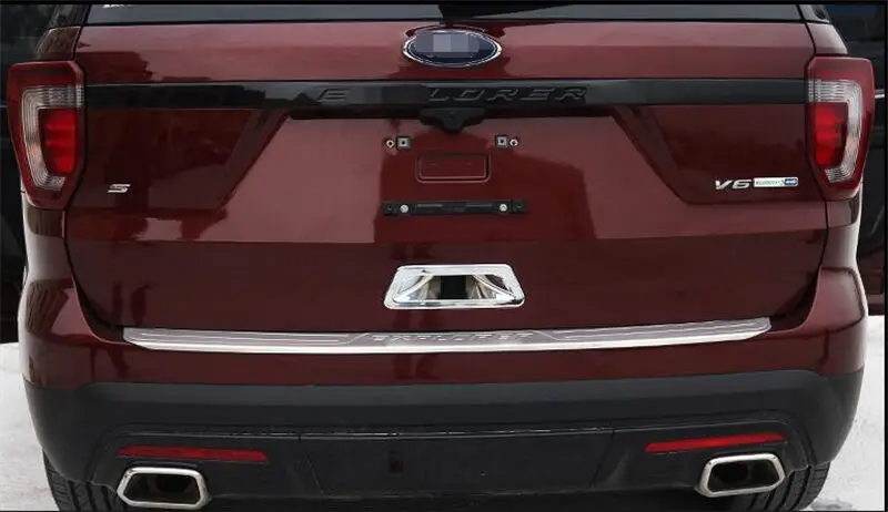 

for Ford Explorer 2016-18 2019 Chrome Rear Trunk Door Handle Bowl Cover Trim 1p