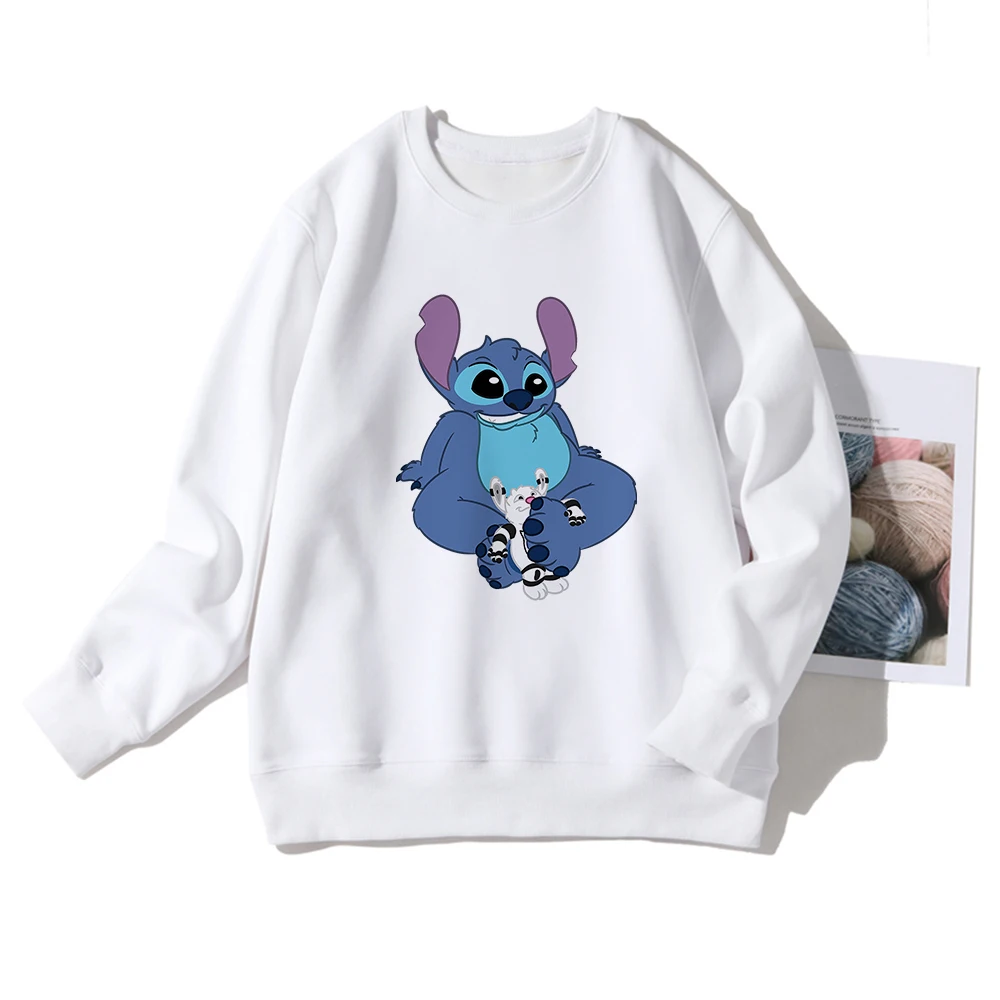 Disney Cute Fat Stitch Pullover Sweatshirt Stylish Happy Young Woman Oversized Long Sleeve Autumn Clothing White Sudaderas Mujer
Disney Cute Fat Stitch Pullover Sweatshirt Stylish Happy Young Woman Oversized Long Sleeve Autumn Clothing White Sudaderas Mujer