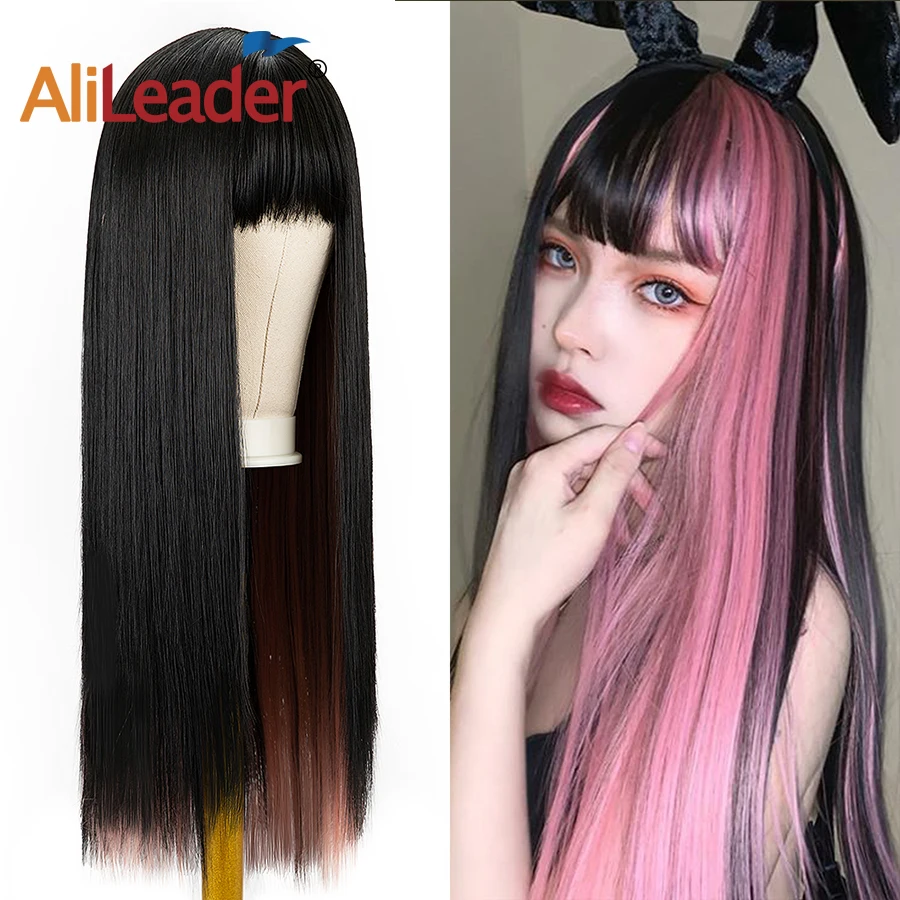 Alileader Wholesale Two Colour Wig Joker Synthetic Wigs For Black Women Girls Middle Part Wig Glueless Long Cosplay Wig Can Curl
Alileader Wholesale Two Colour Wig Joker Synthetic Wigs For Black Women Girls Middle Part Wig Glueless Long Cosplay Wig Can Curl
