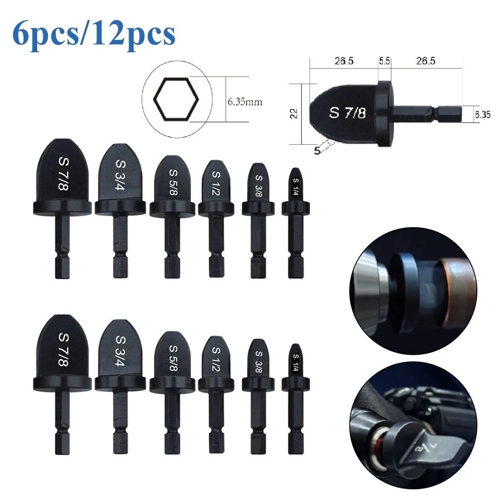 12pcs Tube Expander Tool Drill Bit Set 1/4 3/8 1/2 5/8 3/4 7/8inch Bit HEX Shank 6.35mm Expand HVAC Pipes
12pcs Tube Expander Tool Drill Bit Set 1/4 3/8 1/2 5/8 3/4 7/8inch Bit HEX Shank 6.35mm Expand HVAC Pipes