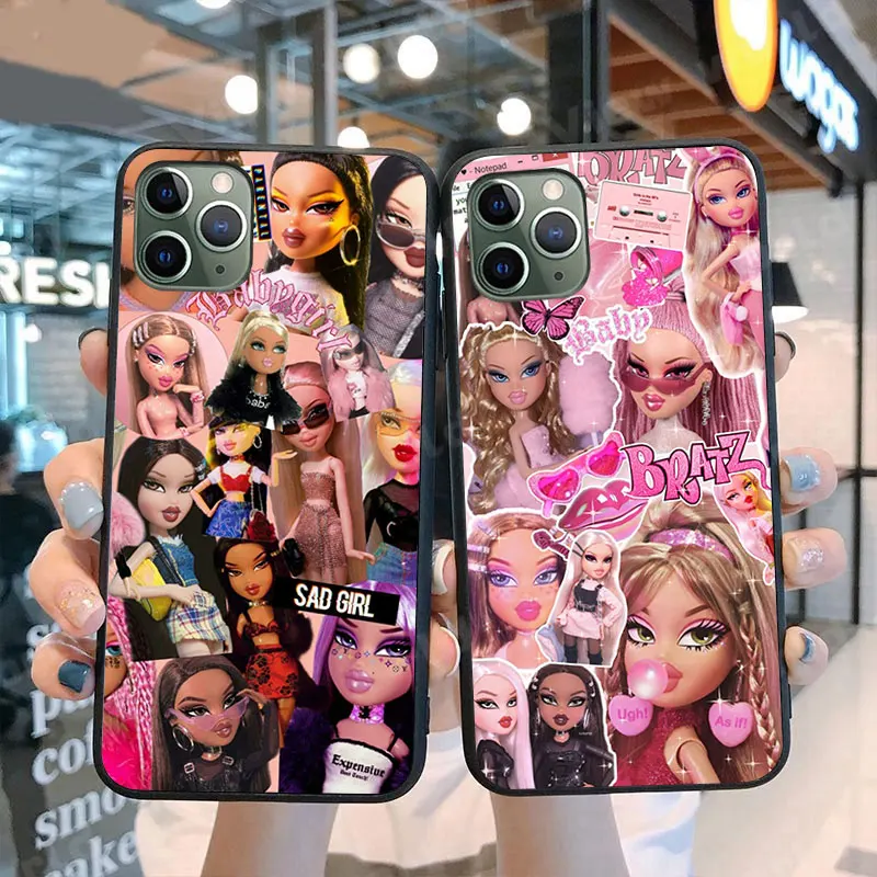 Cartoon Cute Sexy Doll Bratz black Soft Silicone Phone Case Cover For iPhone 12 11 Pro Max XS Max XS XR 6 6S 7 8 Plus SE 2020
Cartoon Cute Sexy Doll Bratz black Soft Silicone Phone Case Cover For iPhone 12 11 Pro Max XS Max XS XR 6 6S 7 8 Plus SE 2020