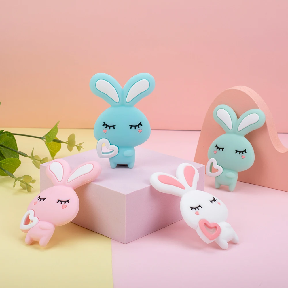 Sunrony 1pc Rabbit Silicone Teether Baby Teething Pacifier Chain Pendant Newborn Shower Gift BPA Free Silicone Freeship
Sunrony 1pc Rabbit Silicone Teether Baby Teething Pacifier Chain Pendant Newborn Shower Gift BPA Free Silicone Freeship