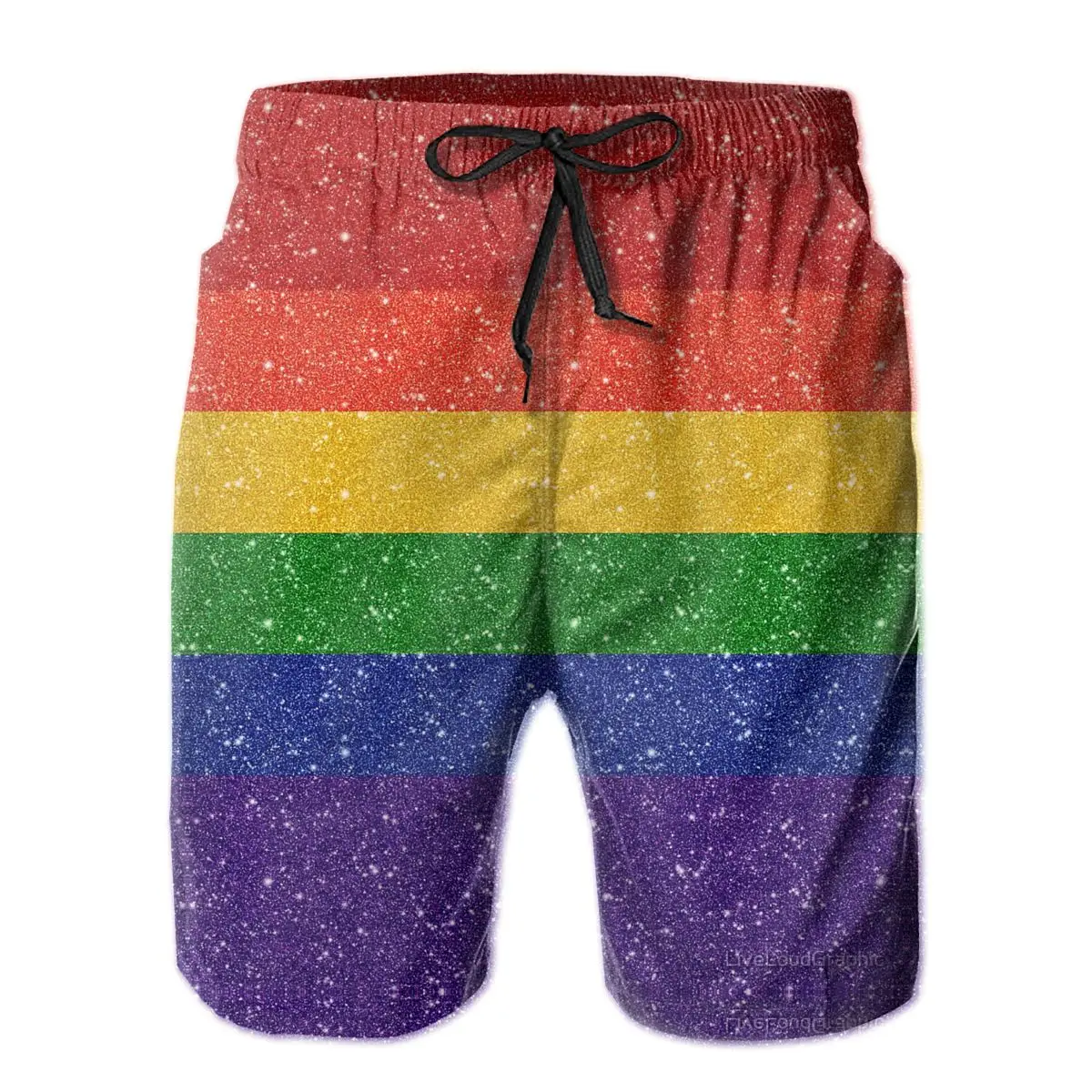 Male Shorts Beach R333 Breathable Quick Dry Funny GeekLoose Faux Glitter Rainbow Pride Flag
Male Shorts Beach R333 Breathable Quick Dry Funny GeekLoose Faux Glitter Rainbow Pride Flag