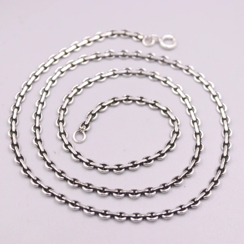 New Fine Pure S925 Sterling Silver Chain Women Men 2mm O Link Necklace 50cm 20inch 10-12g
New Fine Pure S925 Sterling Silver Chain Women Men 2mm O Link Necklace 50cm 20inch 10-12g